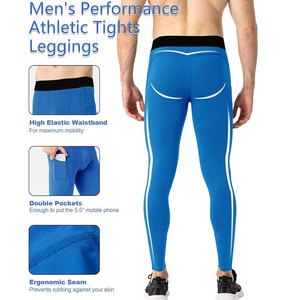 High Professional Top Trendy Breathable Lightweight Quick Dry Best Supplier Comfortable Slim Fit <b>Men</b> Compression <b>Base</b> <b>Layer</b> Pant - Product Image 5