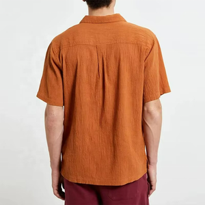 Camisa con Cuello en V para Hombre |   Camisa de Verano Personalizada de Alta Calidad con Botones |   Camisa Casual de Corte Regular - Product Image 4