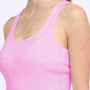 Débardeur tissé pour femme, col en V, 100 % coton, respirant, séchage rapide, décontracté, été, vente chaude - Product Image 3