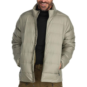 Veste courte en polyester écologique pour homme, doudoune d'automne avec col montant ajustable, blocs de couleur et imprimé 3D - Product Image 2