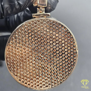 Colgante de Diamantes Cultivados en Laboratorio VVS, Estilo Hip Hop, Totalmente Cubierto de Diamantes, Personalizado al por Mayor, Plata de Ley 925, Joyería para Hombre - Product Image 5