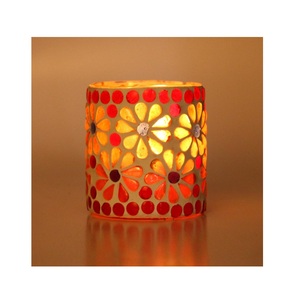 Different Design Nordic Modern Mosaic Tealight <b>Candles</b> <b>Holder</b> Glass Wedding Luxury Candlestick for Home Decoration - Product Image 5