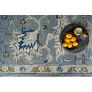 Magnífica Alfombra Persa Oushak Moderna y Personalizada, Tejida a Mano en Color Coral, con Patrón Floral de Lana y Algodón para Uso Doméstico - Product Image 6