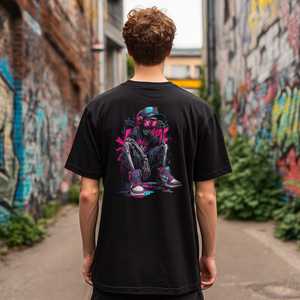 เสื้อยืดผู้ชายผ้าฝ้าย 100% เนื้อหนา หรูหรา ทรงโอเวอร์ไซส์ ไหล่ตก ออกแบบโลโก้ได้ตามต้องการ ทรงบ็อกซี่ เสื้อยืดผ้าฝ้ายออร์แกนิคแบบเรียบ - Product Image 5