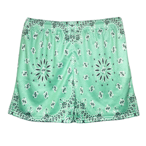 High Quality Wholesale Pattern Polyester 5 Inch Inseam Basketball Mens Paisley Custom Double <b>Layer</b> Mesh Shorts With Drawstring - Product Image 6