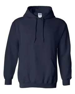 Sudadera con Capucha Unisex Morada de Forro Polar, Corte Regular, Informal, Otoñal, Color Sólido, Diseño con Bolsillos, Sudadera Tejida, Sudadera Lisa para Hombre - Product Image 3