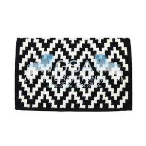 Hand Woven !00% New Zealand Wool Ranch pad saddle <b>blanket</b> for horse riding equestrian product manufacturer in India - Product Image 2