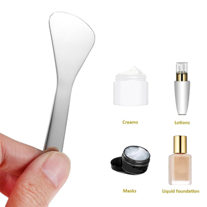 Para SURGICAL CORPORATION, 2 Espátulas Cosméticas Reutilizables de Metal Super Badger, Aplicador Facial para Crema, Herramientas de Maquillaje - Product Image 4