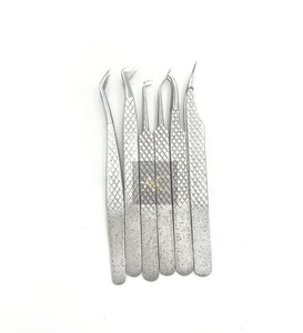 แหนบเงินคุณภาพสูงด้ามจับเพชรแบบมืออาชีพแหนบปลายแหลมทนทานทำจากสเตนเลสเนื้อแข็ง - Product Image 4