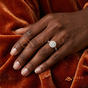 925 Sterling Silver Round Cut Halo Engagement <b>Ring</b> Women Vintage Engraved <b>Split</b> Shank American Diamond CZ Wedding <b>Ring</b> - Product Image 4