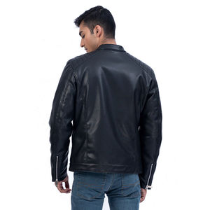 Winter Leather <b>Jacket</b> For Men Stylish All Sizes With Customized Logo And Privet Label Leather <b>Jacket</b> For Man With Zipper - Product Image 5