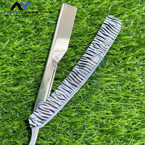 มีดโกนหนวดแบบมืออาชีพ ใบมีดตรง พร้อมตัวล็อคแบบเลื่อน ด้ามจับสแตนเลส พับได้ ใบมีดคมกริบ - Product Image 3