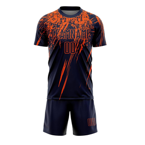Vente en gros d'uniformes de football personnalisés de haute qualité, manches courtes, nom et numéro du joueur, design par sublimation, col en V, qualité supérieure, prix abordable - Product Image 4