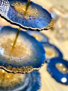 แท่นวางเค้กทรงกลม 3 ชั้น Artizon Studio Geode Resin ทำความสะอาดด้วยมือเท่านั้น - Product Image 6