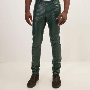 Pantalon en cuir pour homme, prix de gros, best-seller, tenue streetwear, meilleur achat - Product Image 4