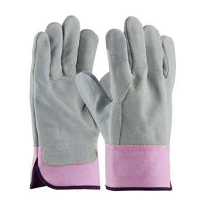 Gants de sécurité ignifuges de haute qualité pour ébénistes canadiens, en cuir de vachette pleine fleur avec fente latérale robuste et dos entièrement en cuir, antistatiques - Product Image 3