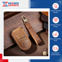 Kedatangan Stok Terbaru Gantungan Kunci Mobil Kulit PU Buatan Tangan Model Fashion, Dapat Digantung di Pinggang, Dapat Disesuaikan, Produsen & Eksportir India