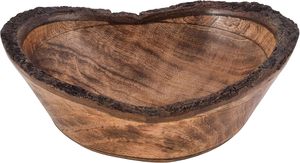 Tazón para Ensaladas de Madera de Mango, Forma Redonda, para Servir Verduras, Frutas o Ensaladas, Tazón de Madera para Mezclar - Product Image 3