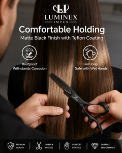 NYBL-55 5.5inch Straight <b>Left</b>-<b>handed</b> <b>Scissors</b> JAPAN 440C Sharp 58-59HRC Hardness Stainless Steel Handle Barber Shears Hair 28 - Product Image 4