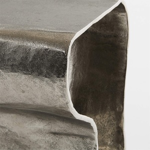 Mesa Auxiliar de Bar Moderna con Forma Curva Orgánica, Diseño Abierto, Estructura Duradera, Acento Decorativo para Interiores Modernos - Product Image 2