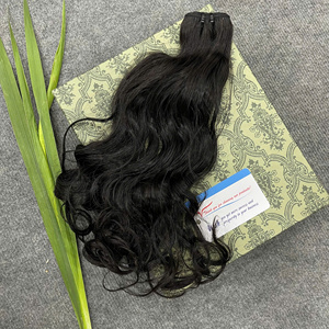 Hot Item 2026 Unprogressed Human Hair Double Drawn Machine Weft Natural Color Straight Silky Texture No <b>Tangle</b> No Shedding - Product Image 3