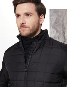Chaqueta Acolchada Impermeable de Invierno para Hombre con Cuello Alto, Chaqueta de Burbujas Personalizada al por Mayor, Chaqueta Acolchada Personalizada para Exteriores - Product Image 3
