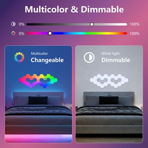 Luci LED Esagonali per Gaming, 20 Set, RGB Dimmerabili con App Intelligente e Sincronizzazione Musicale - Product Image 5