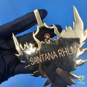 Pendentif Cœur Personnalisé avec Ailes, Sertie de Diamants VVS Cultivés en Laboratoire, en Argent Sterling 925, Bijoux Hip Hop pour Hommes - Product Image 6