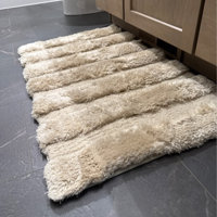 Customised Custom Luxury Plush Microfiber Solid Color Bath Rug Non-Slip Machine Washable Shower Carpet for Home or Hotel Use - Product Image 5
