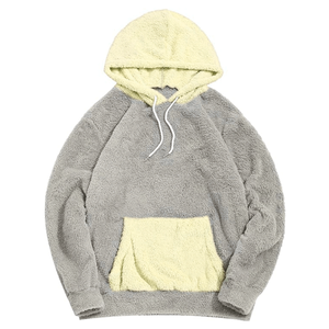 <b>Oversize</b> <b>Jumper</b> Hoodies Men High Quality Wholesale Solid Eco-Friendly Breathable <b>Fluffy</b> Pullover Fleece Sherpa Kangaroo Pocket - Product Image 3