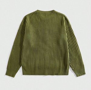 Pull en tricot pour homme avec logo et nom de marque brodés sur mesure, 100% coton, col rond, pull en tricot décontracté pour homme - Product Image 2