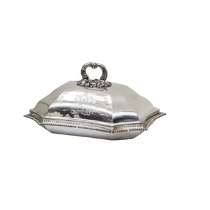 Beurrier en aluminium finition argent brillant avec couvercle bombé lisse et design robuste pour la cuisine et la table, à prix bas - Product Image 4