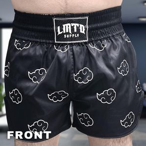 Pantalones Cortos de Muay Thai para Hombre, Cintura Elástica Lateral, para Entrenamiento, Gimnasio, Kickboxing, Ligeros, con Estampado Colorido, Top para Hombre, Muay Thai, Artes Marciales - Product Image 4