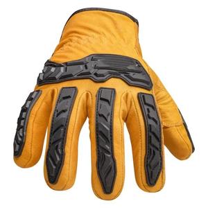 Gants en cuir souple personnalisés à doigts complets, respirants, pour hommes, avec logo antidérapant, protection des mains et des bras - Product Image 5