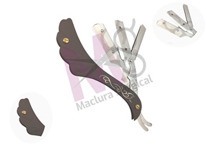 Maquinilla de afeitar recta desechable de acero inoxidable para peluquería con una sola hoja marca Maclura - Product Image 5