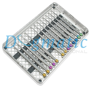 Kit de 13 élévateurs dentaires manuels réutilisables avec pierre à aiguiser et plateau de lavage - Product Image 5