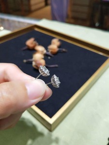 Top Quality Moissanite Diamond <b>Stud</b> <b>Earrings</b> for Women Suitable for Daily Fashion Office Wear Casual Outfits and Parties - Product Image 4