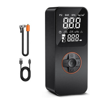 12V Portable Car Tire Inflator Digital Pressure Gauge 150PSI Emergency LED Light Air Pump for Car Motorcycle Bicycle Ball