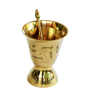 Juego de Maja de mortero de jengibre para ajo y especias/herramientas de especias de hierbas de latón para el hogar y el Hotel herramientas de cocina herramientas de hierbas y especias - Product Image 1