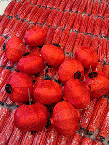 Red <b>Silver</b> Eco-Friendly Handmade Traditional Chinese New Year Paper <b>Lantern</b> Home Decoration - Product Image 6