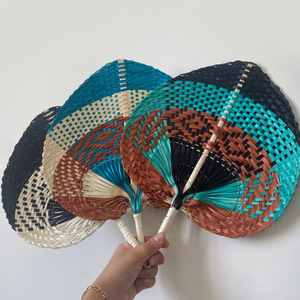 Abanico de mano colorido de verano, estilo asiático, de bambú, precio económico, abanicos de mano. - Product Image 5