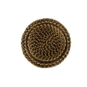 <b>Large</b> Metal Contemporary Handmade Decorative Bowl Plant Pattern Luxury Statement Centerpiece Premium Disposable Party Decor - Product Image 4