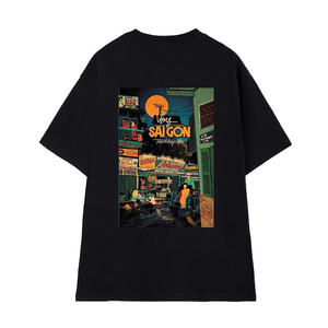 T-shirt unisexe personnalisé pour adolescents, long, été, 100% coton, poids lourd |   240GSM |   Style vintage basique |   Grande taille |   Service ODM - Product Image 5