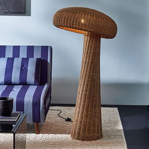 OEM Acceptable Luxury <b>Floor</b> <b>Lamp</b> Creative Vintage Rattan Standing <b>Lamp</b> for Living Room Bed Room from Vietnam Manufacturer - Product Image 4