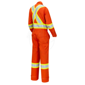 OEM Reflective <b>Overalls</b> High Visibility <b>Waterproof</b> Windproof Safety Workwear for Construction Road Work Industrial Safety Use - Product Image 4