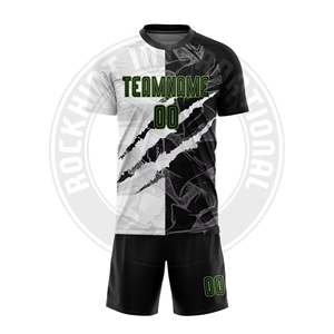 Uniforme de Fútbol para Equipos, Jersey y Pantalones Cortos de Poliéster Duradero, Tela de Secado Rápido para Clubes y Academias - Product Image 1