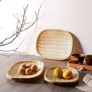 Handmade Eco Friendly <b>Trays</b> Best Selling From Vietnam Natural Bamboo Serving Storage Plates Various Sizes - Product Image 2