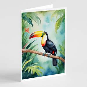 Lunatique Toucan A7 Taille 5x7 Cartes Vierge Paquet de 8 avec Enveloppes Cartes de Voeux - Product Image 1