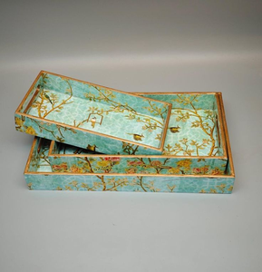 Juego de Tres Bandejas de Madera MDF Ecológicas de Alta Calidad con Recubrimiento de Esmalte para Uso Multipropósito, Diseño Impreso Personalizado - Product Image 6