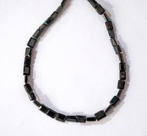 Perles rectangulaires facettées en spinelle noire naturelle, pierres précieuses en vrac pour la fabrication de bijoux, vente en gros - Product Image 2